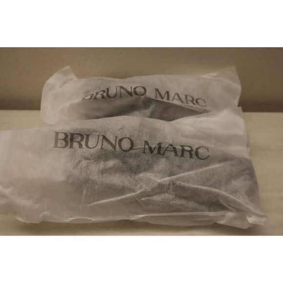 Bruno Marc Men's Sz 10W Black Patent Leather Cambridge-05 Slip-On Dress Loafers - Picture 13 of 15